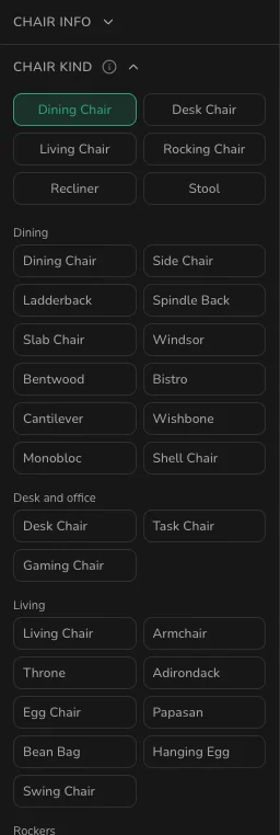 The Chair Kind panel